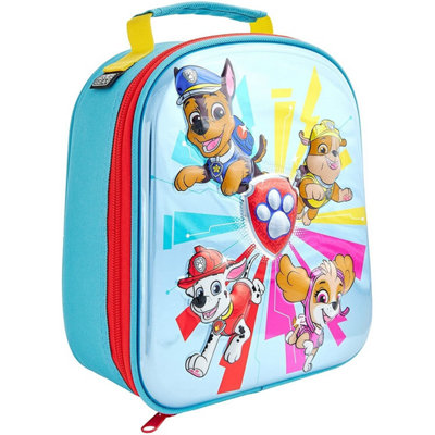 Paw Patrol Lunch Box Chase Marshall Rubble Rectangular Lunch Bag Tote Blue