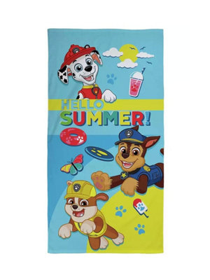 Paw Patrol Summer Towel Soft Bath Towel, Beach Towel