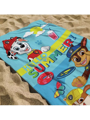 Paw Patrol Summer Towel Soft Bath Towel, Beach Towel