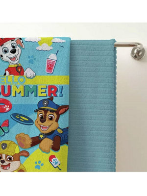Paw Patrol Summer Towel Soft Bath Towel, Beach Towel