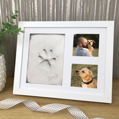 Paw Print Clay Mould Photo Frame Kit DIY at B Q