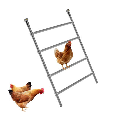PawHaven Chicken Perch Roosting Ladder 4-Step Wide Roost Bars Hens Coop Perch