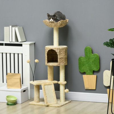 Cat castle scratching post best sale