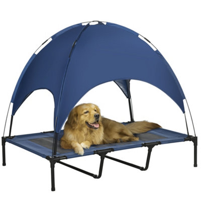 Dog Bed Large Libbipaw Elevated Dog Bed With Canopy, Portable