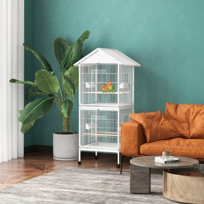 Photo inspiration: Visual Reference: Pawhut 170Cm Large Wrought Metal Bird Cage Mobile Feeder With