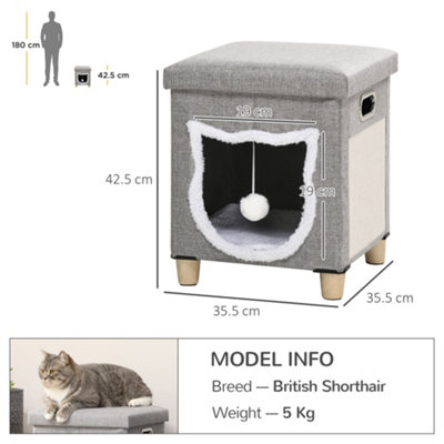 Footstool cat bed sale