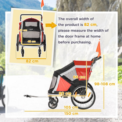 Dog best sale bike trailer