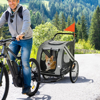 Bike trailer store for 2 dogs