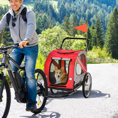 Pawhut best sale dog trailer