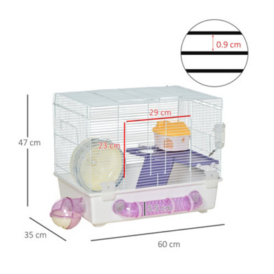 Two tier 2024 hamster cage