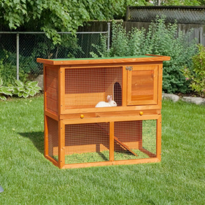 2 level shop rabbit hutch