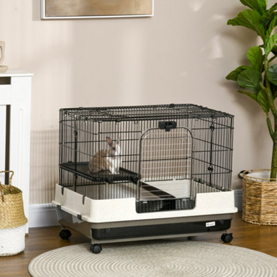 Rolling best sale rabbit cage