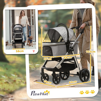 Detachable best sale pet stroller