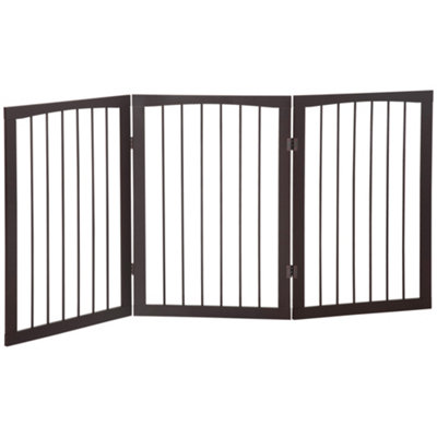 Dog Pet Folding Fence - Gate Barrier Fencing Garden Expanding Pen Free  Standing