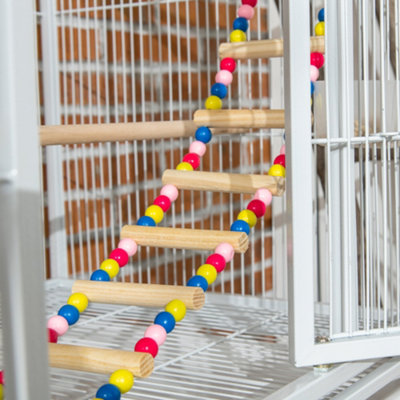 thumbnail image 2 of Rope Perches For Bird Cages Gradient Sunset Color Bendable Climbing Rope Ladders Swings For Parakeets Budgies Cockatiels Conures Lovebirds 2 of 13