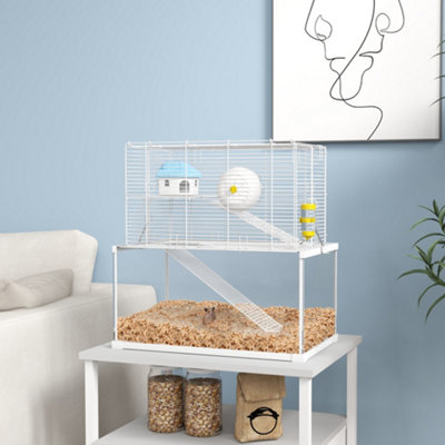 Illustration of Hamster Cage Designs With Ramps For Exercise