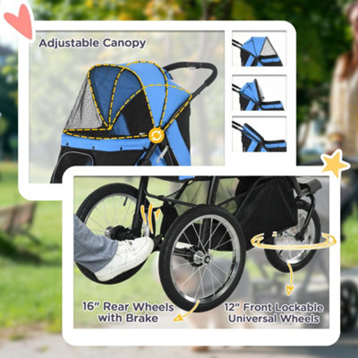 Vivo 3 best sale wheel pet stroller