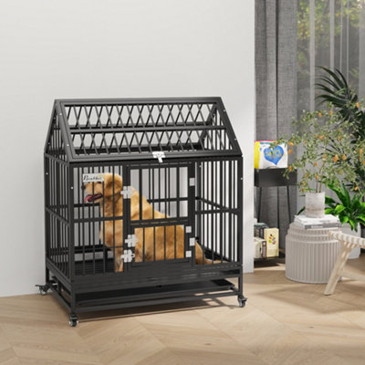 Heavy duty steel hot sale metal dog crate