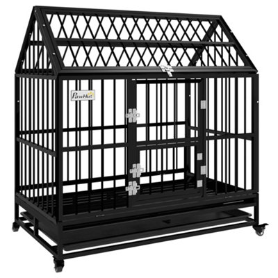 Dog crate outlet on wheels