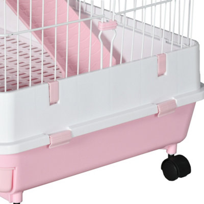 Pink ferret cage best sale