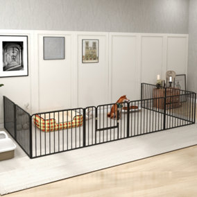 PawHut 60cm 8 Panels Heavy-Duty Dog Playpen for Small Dogs