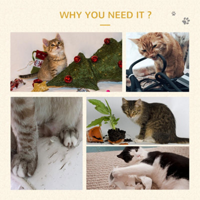 PawHut 60cm Cat Scratching Board with Catnip, Cardboard Scratcher Lounger