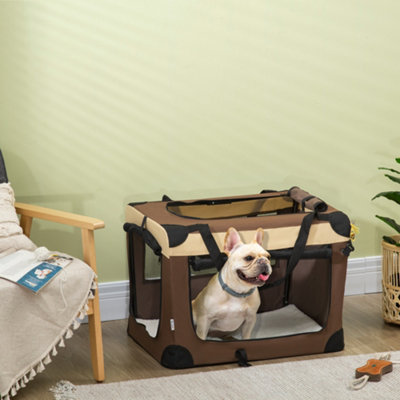 Foldable store dog carrier