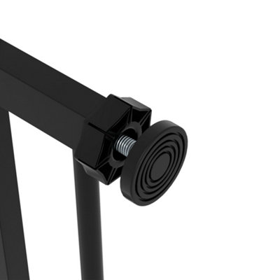 PawHut Adjustable Safety Gate w/ Four Adjustable Screws, Black