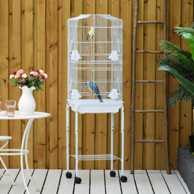 White bird best sale cage with stand