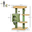 PawHut Cactus Cat Tree 90cm Cat Climbing Tower Kitten Activity Centre w/ Cat House, Bed, Scratching Posts and Hanging Toy Ball
