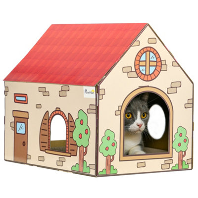 Pawslife cat 2025 scratcher house