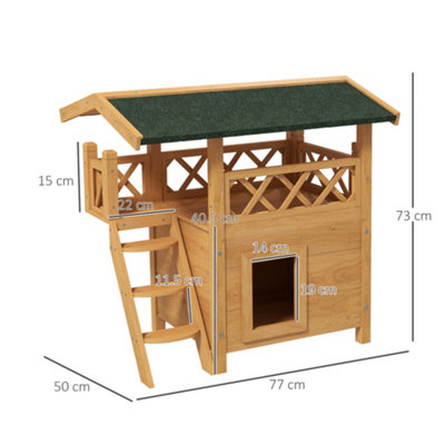 Outside cat outlet kennel