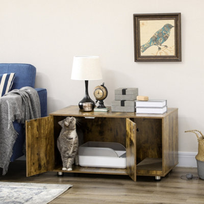 End table best sale cat box