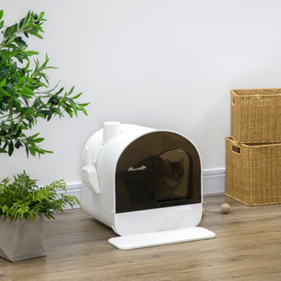 Cat litter online box with door