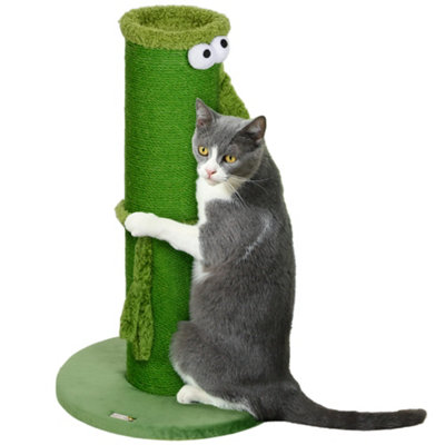 thumbnail image 2 of PawHut 81cm Cat Scratching Post With Sisal Rope, Hanging Ball - Grey 2 of 4