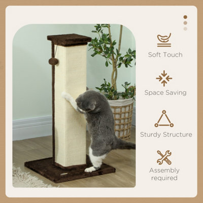 Classic Style Cat Scratching Post Durable Cat Climbing Frame with Sisal Rope Sof