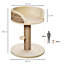 PawHut Cat Tree for Indoor Cats Kitten Tower Activity Center Climbing Stand Furniture with Scratching Posts Dangling Ball Perch