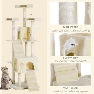 Cat play tree clearance with scratching post