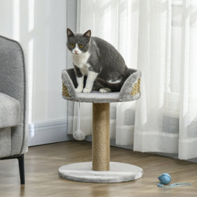 PawHut Cat Tree Tower Activity Centre with Scratching Posts Grey