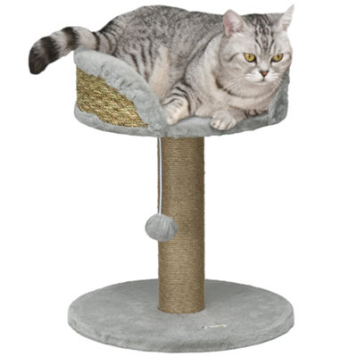 PawHut Cat Tree Tower Activity Centre with Scratching Posts Grey