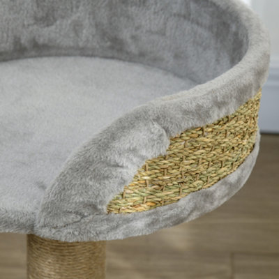 PawHut Cat Tree Tower Activity Centre with Scratching Posts Grey
