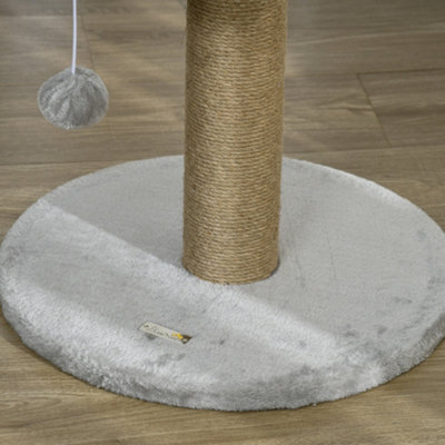 PawHut Cat Tree Tower Activity Centre with Scratching Posts Grey
