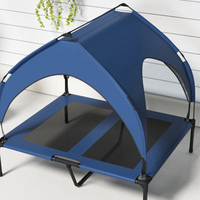 Visual Reference: Pawhut Cooling Raised Dog Bed W Breathable Mesh For M