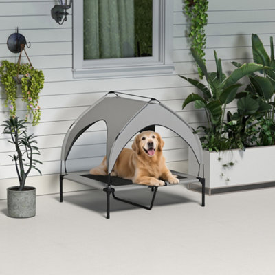 Gallery Detail: Pawhut Cooling Raised Dog Bed W Breathable Mesh For M