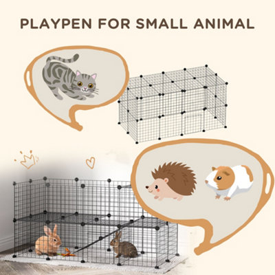 PawHut DIY Pet Playpen 36 Panel for Rabbit Chinchilla Hedgehog