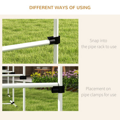 PawHut Dog Agility Equipment Height Adjustable Jumps Hurdle Set of 4 w/ Carrying Bag for Pet Outdoor Games Exercise Training - 8
