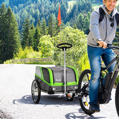 https://media.diy.com/is/image/KingfisherDigital/pawhut-dog-bike-trailer-2-in-1-pet-trolley-stroller-cart-bicycle-green~5056534531478_01c_MP?$MOB_PREV$&$width=768&$height=768