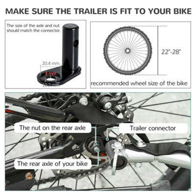 Clevr bike trailer coupler hotsell