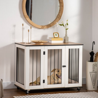 Wooden dog crate store furniture