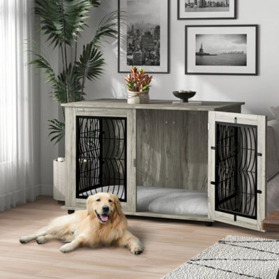 Furniture with built in dog crate hotsell